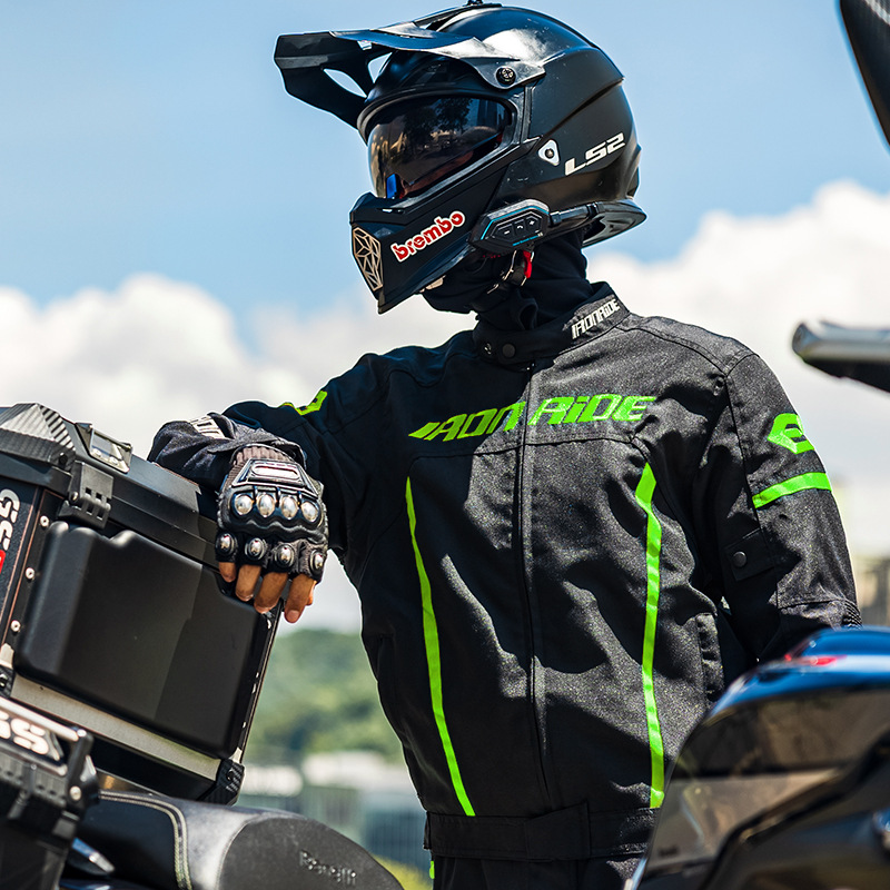 Motorcycle Riding Suit Warm Motorcycle Suit Men’s Four Seasons Racing Suit Summer Jacket Breathable Rainproof Motorcycle Pants