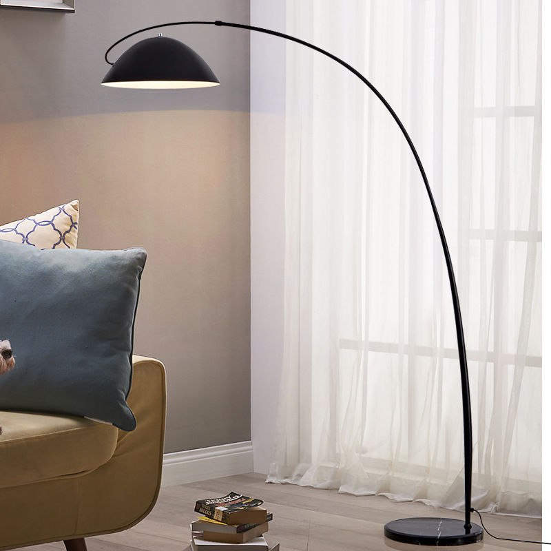 Living room floor lamp Nordic modern minimalist creative sofa corner atmosphere lighting Xiaohongshu popular fishing lamp