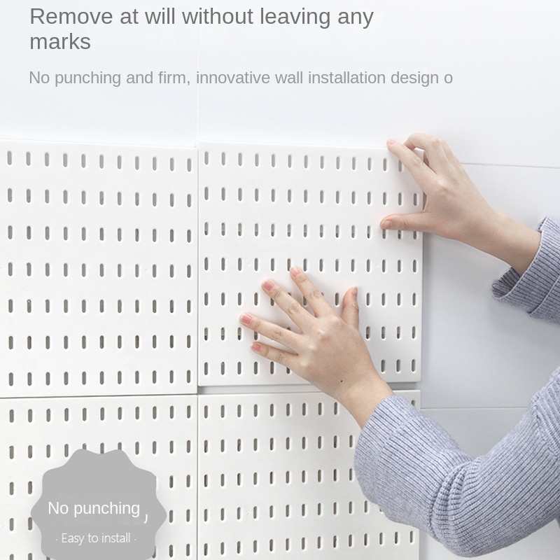 Perforated household hole board bathroom finishing rack display hole board free storage rack bedroom kitchen rack