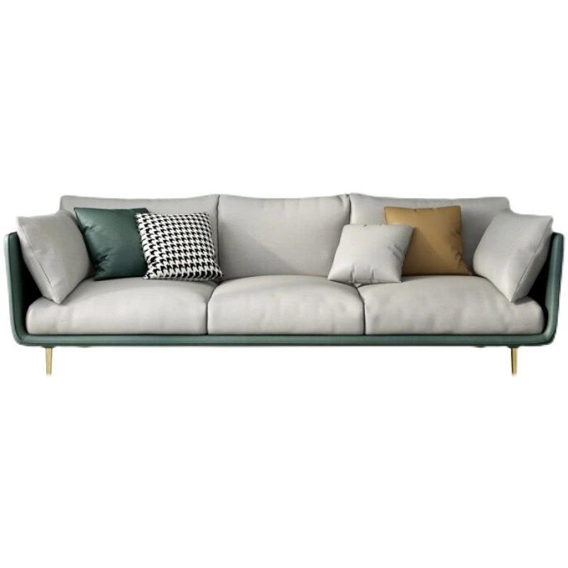 Italian wash-free technology fabric sofa small apartment living room single double three Nordic simple combination small sofa