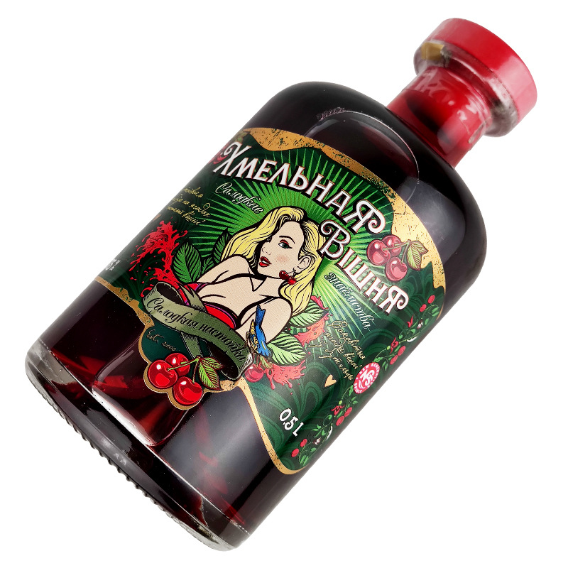 Belarusian foreign wine red lips dream cherry liqueur 17.5%vol500ml prepared wine liqueur