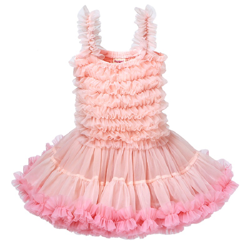 European and American children’s wear sling princess dress birthday gift dress girls princess dress fluffy children’s dress