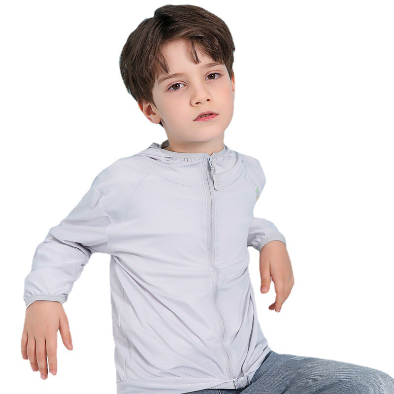New summer children’s sun protection clothing boys quick-drying jacket girls skin clothing children mosquito-proof clothing sportswear