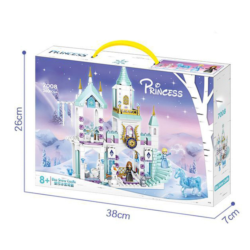 Compatible with Lego building blocks mermaid girl ice and snow series princess assembly 6 castles 8 educational toys 10 years old