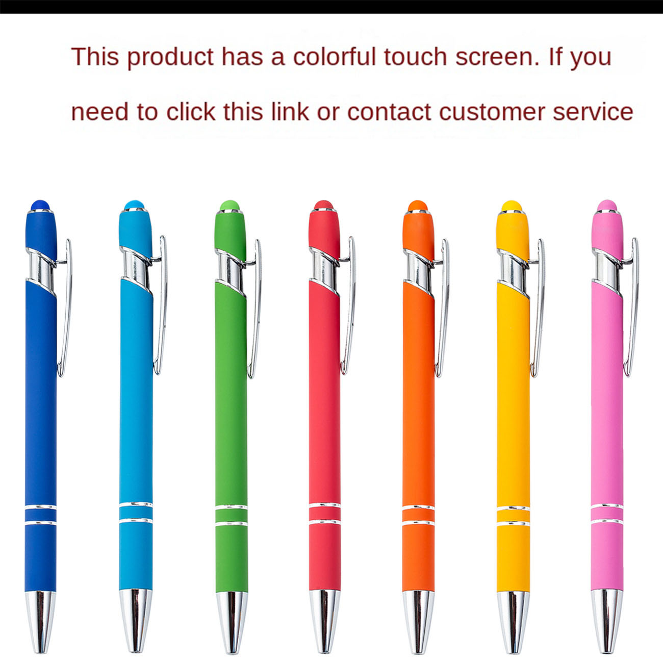 Press pen spot wholesale metal pen press ballpoint pen aluminum rod pen capacitive pen touch handwriting touch screen pen