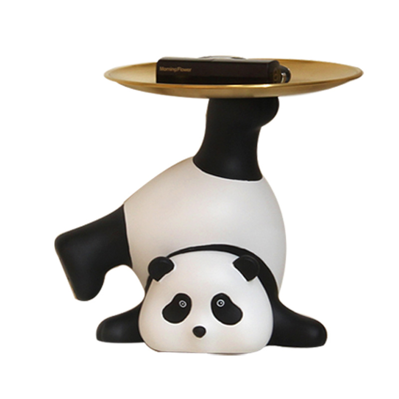 Panda Entrance Cabinet Key Storage Ornament Bracket Living Room Shoe Cabinet