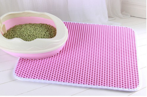 Manufacturers supply double-layer eva pet cat litter mat pet cat litter box sand filter mat pet supplies cat scratching mat