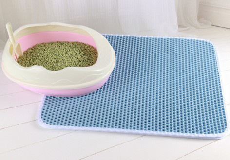 Manufacturers supply double-layer eva pet cat litter mat pet cat litter box sand filter mat pet supplies cat scratching mat