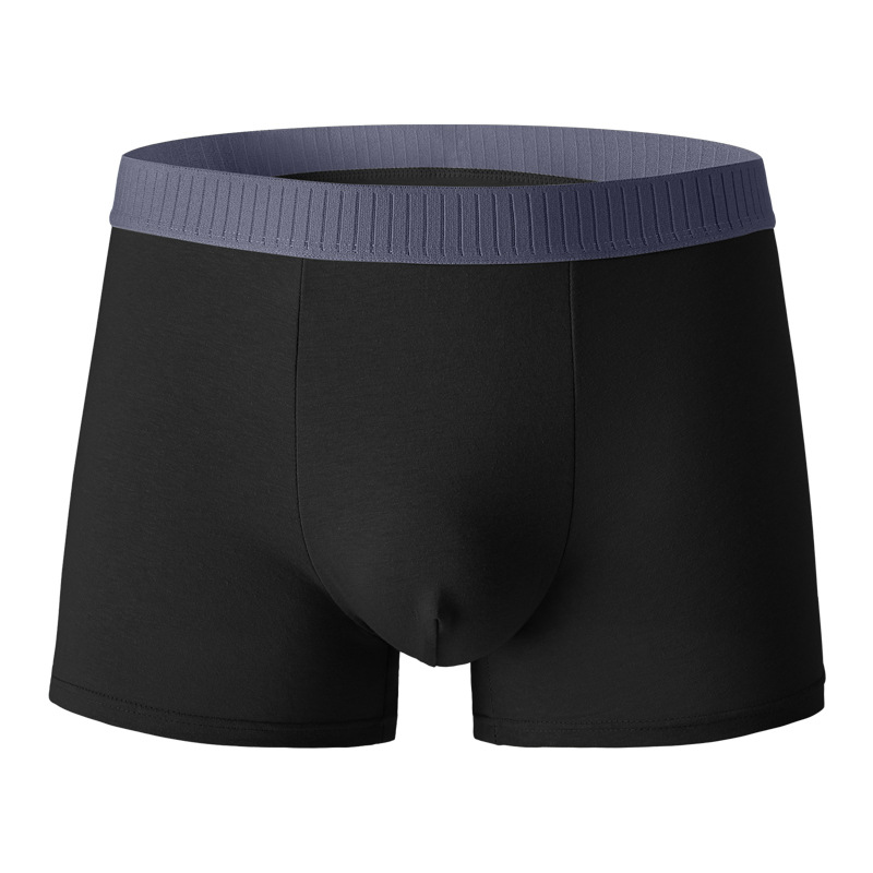 Men’s Pure Cotton Boxer Briefs Breathable and Comfortable Graphene Antibacterial