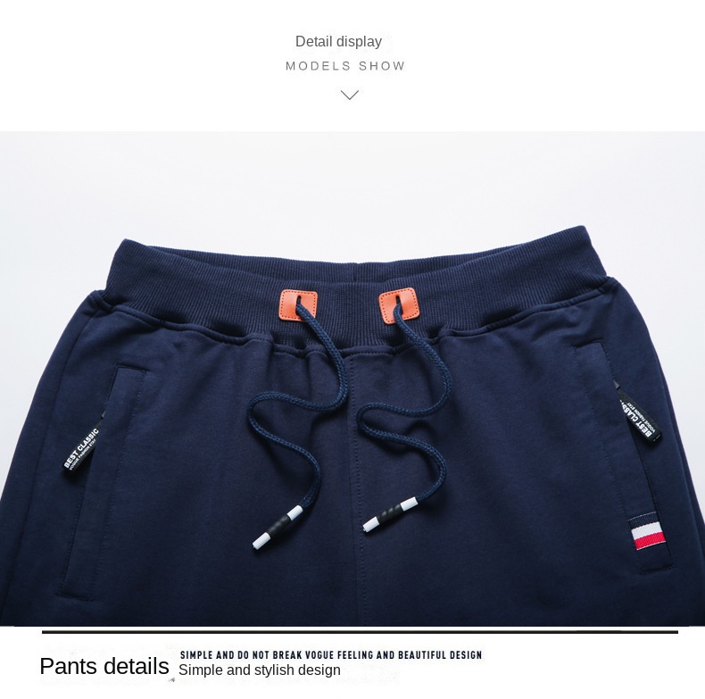 Summer Men’s Pure Cotton Casual Oversized Cropped Shorts