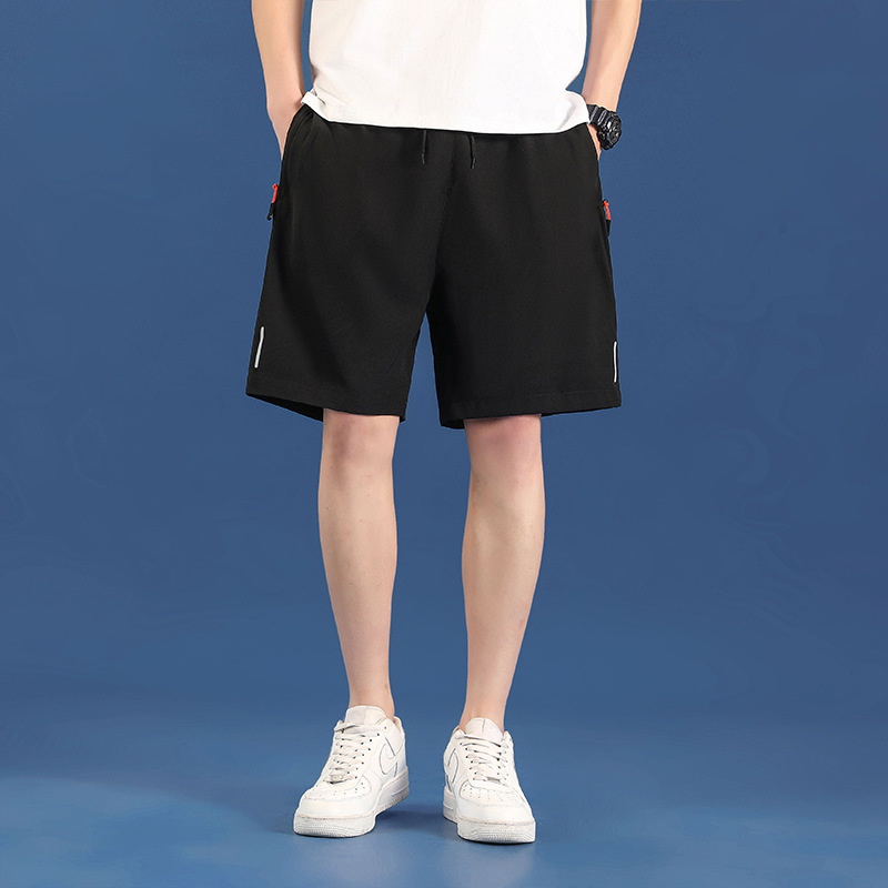 2023 summer new shorts trendy men’s loose casual ice silk quick-drying