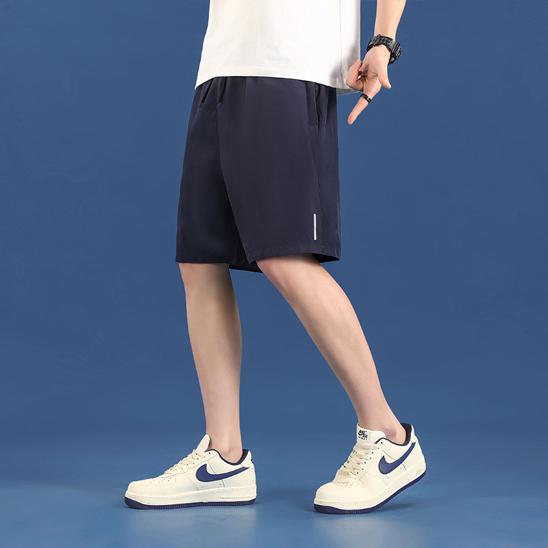 2023 summer new shorts trendy men’s loose casual ice silk quick-drying