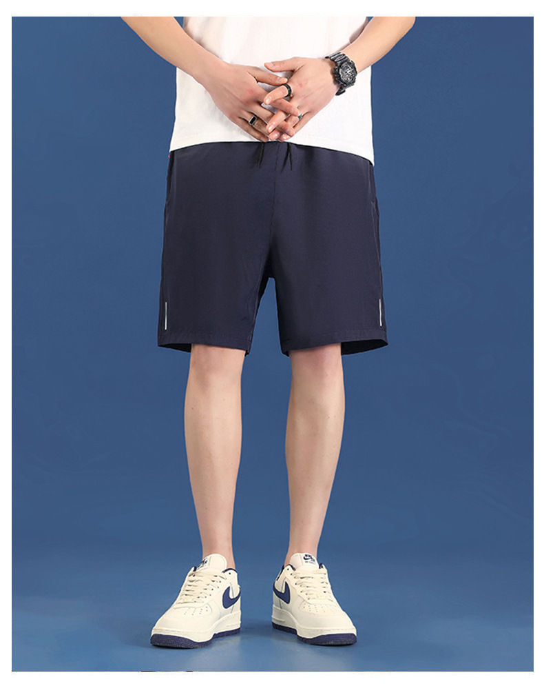 2023 summer new shorts trendy men’s loose casual ice silk quick-drying