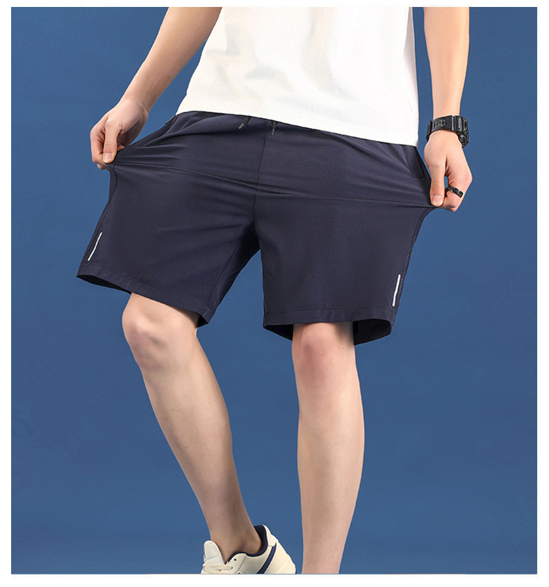 2023 summer new shorts trendy men’s loose casual ice silk quick-drying