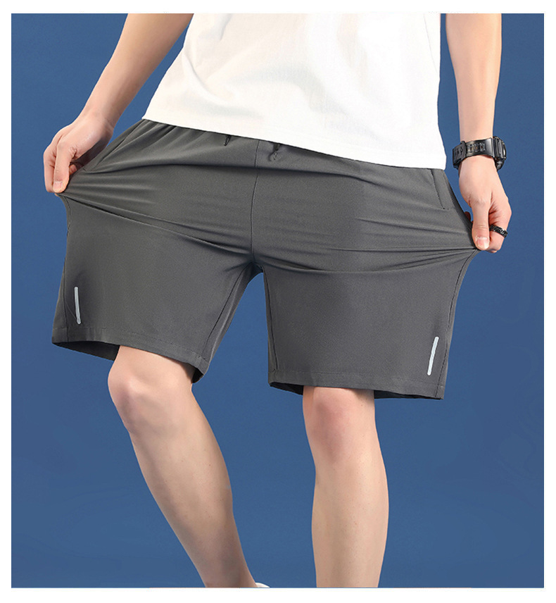 2023 summer new shorts trendy men’s loose casual ice silk quick-drying