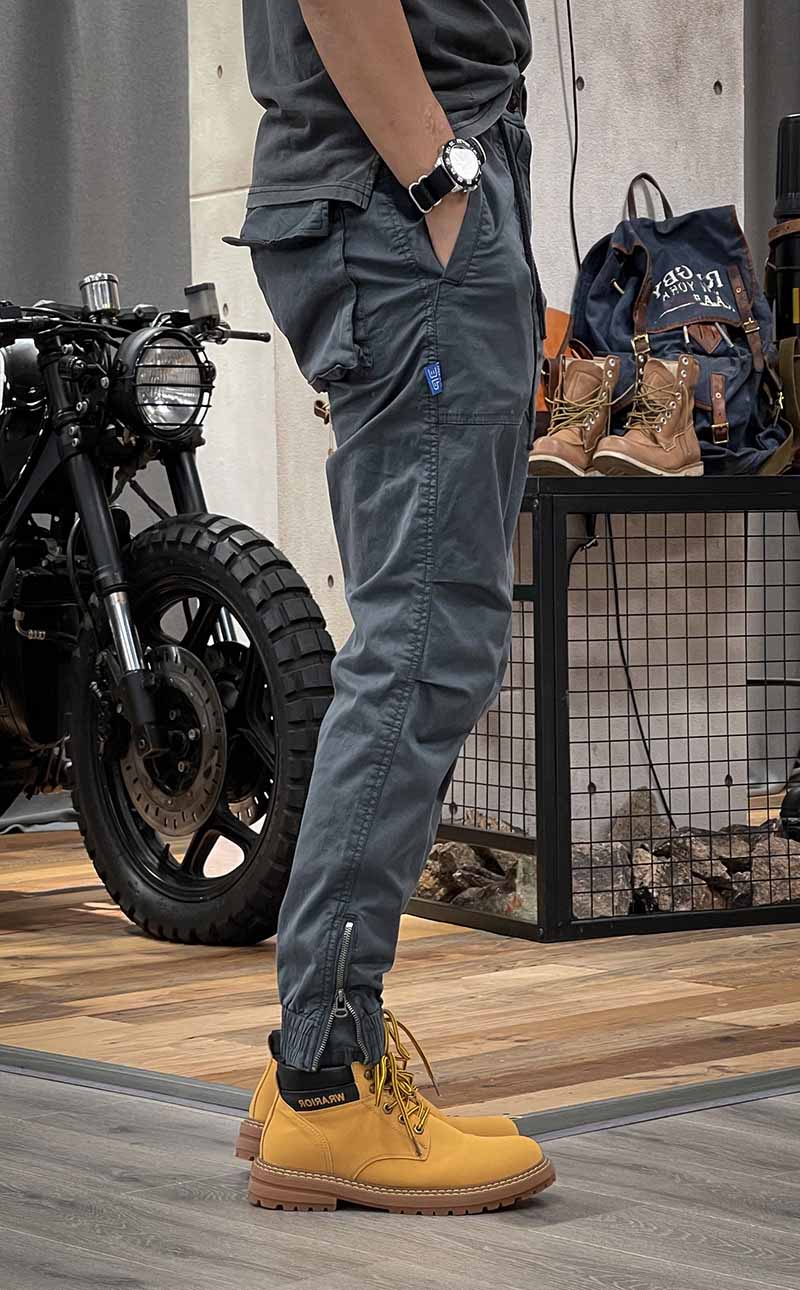 Autumn new American retro overalls casual loose feet