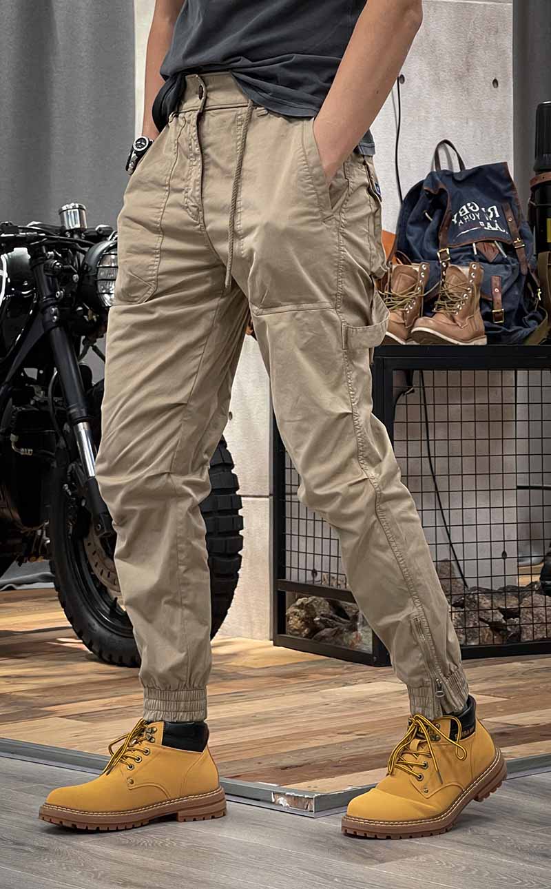 Autumn new American retro overalls casual loose feet