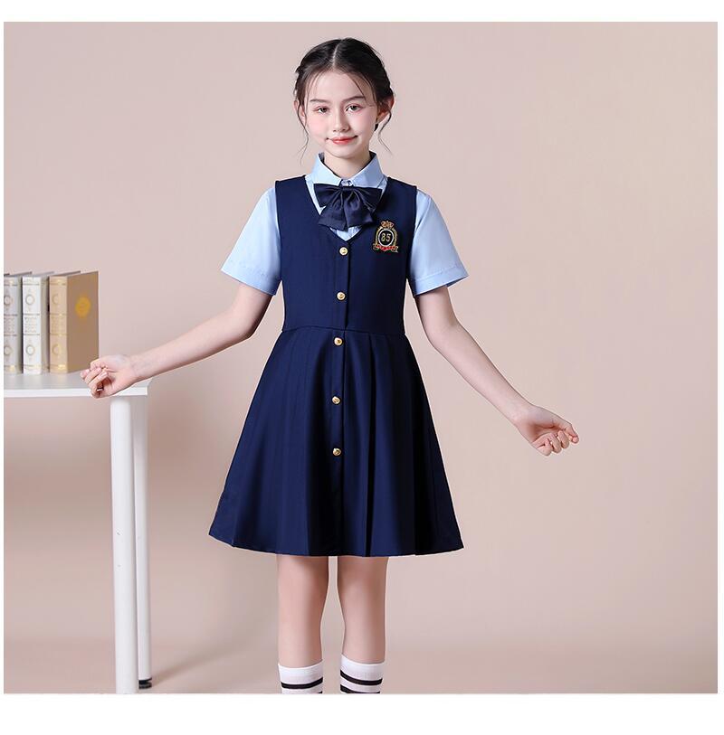 61 children primary school choral dress short-sleeved suit men’s and women’s performance clothing