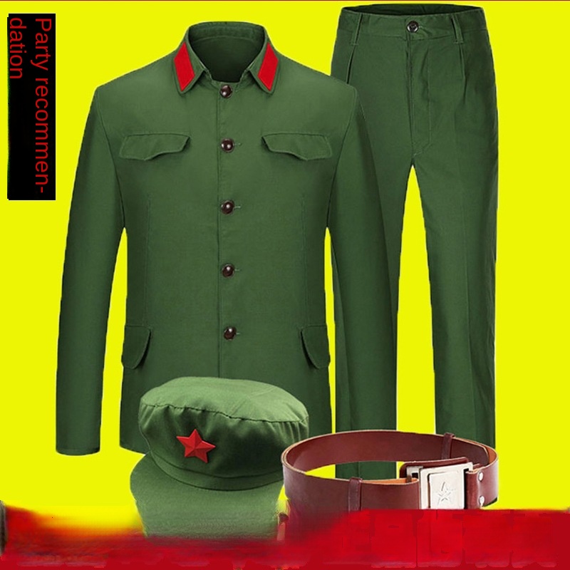 65 Old military uniform Army green blue old military uniform Red Guard