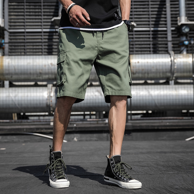 Camo shorts Cotton men’s casual quarter pants