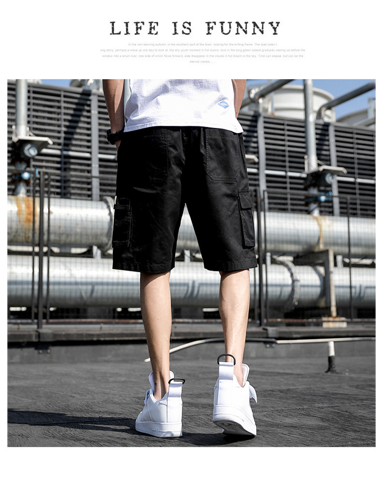 Camo shorts Cotton men’s casual quarter pants