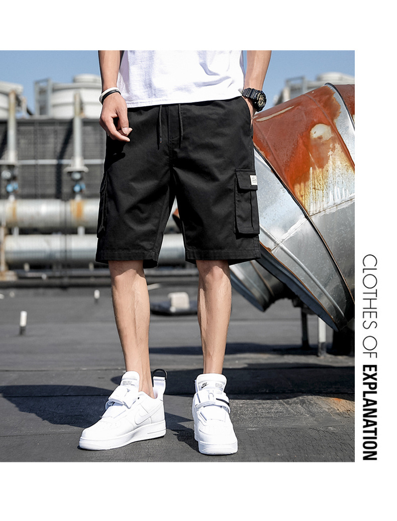 Camo shorts Cotton men’s casual quarter pants