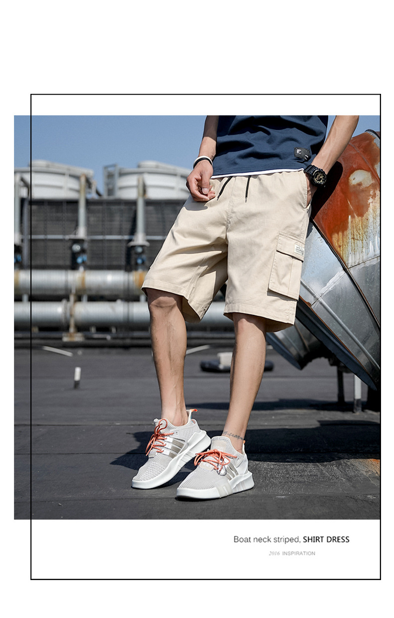 Camo shorts Cotton men’s casual quarter pants