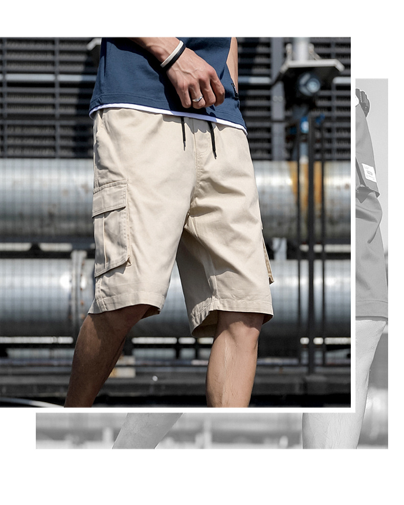 Camo shorts Cotton men’s casual quarter pants