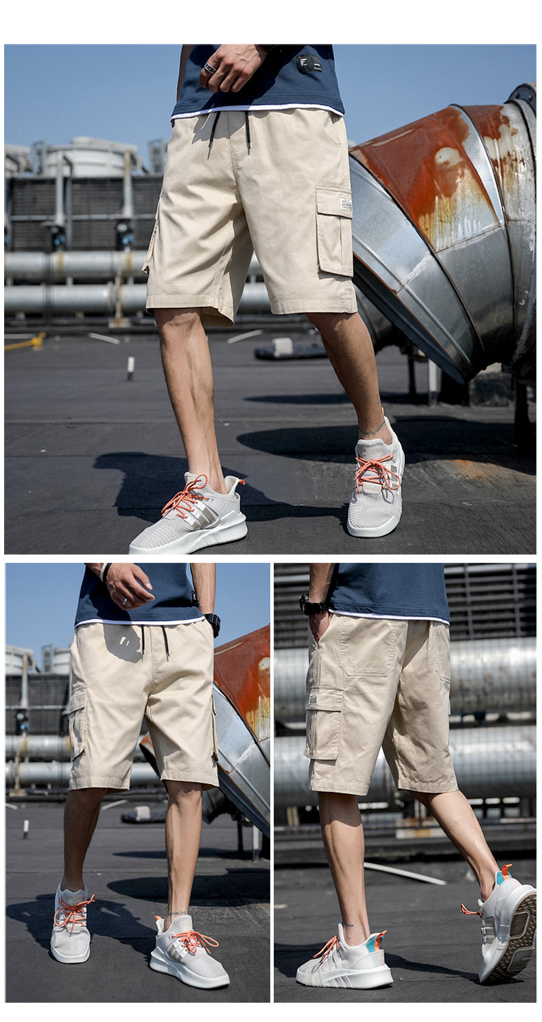 Camo shorts Cotton men’s casual quarter pants