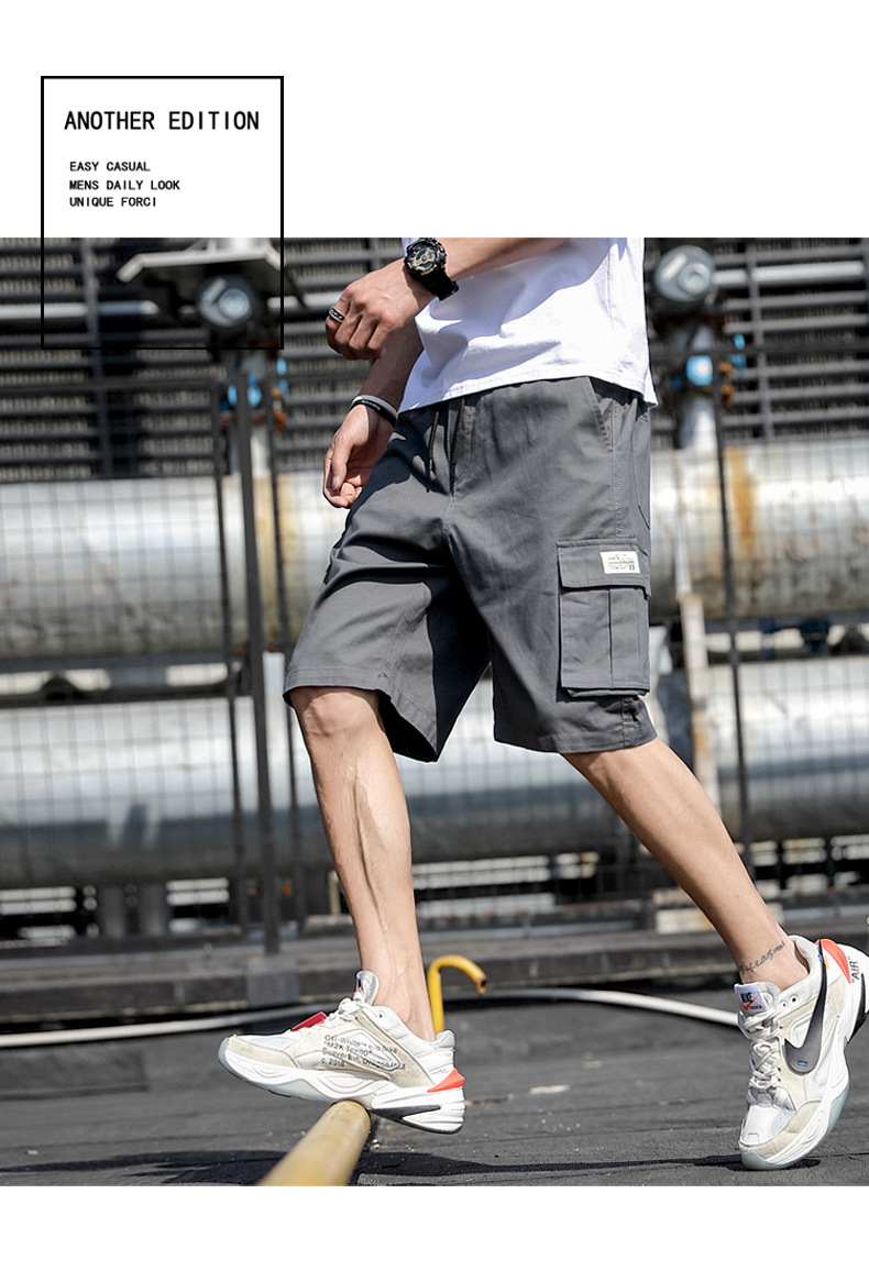 Camo shorts Cotton men’s casual quarter pants