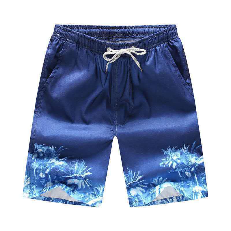 Five-minute dry beach pants Men’s printed loose couple shorts