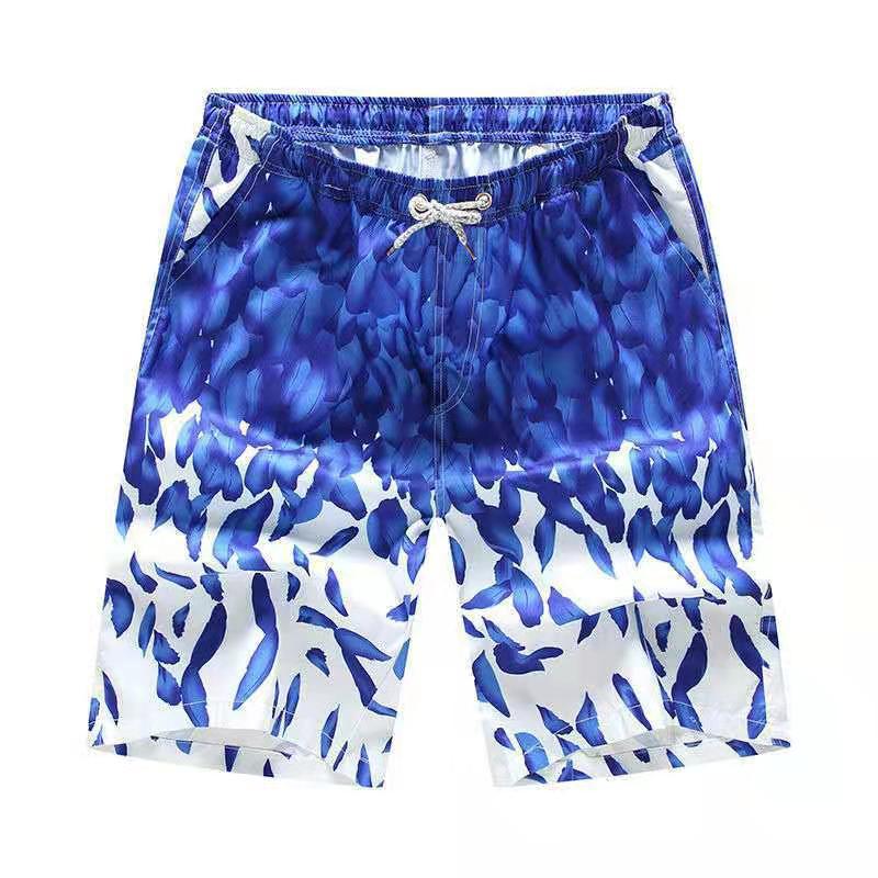Five-minute dry beach pants Men’s printed loose couple shorts