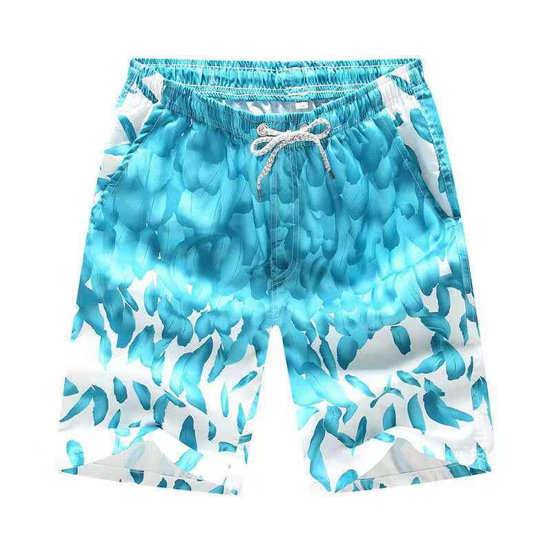 Five-minute dry beach pants Men’s printed loose couple shorts