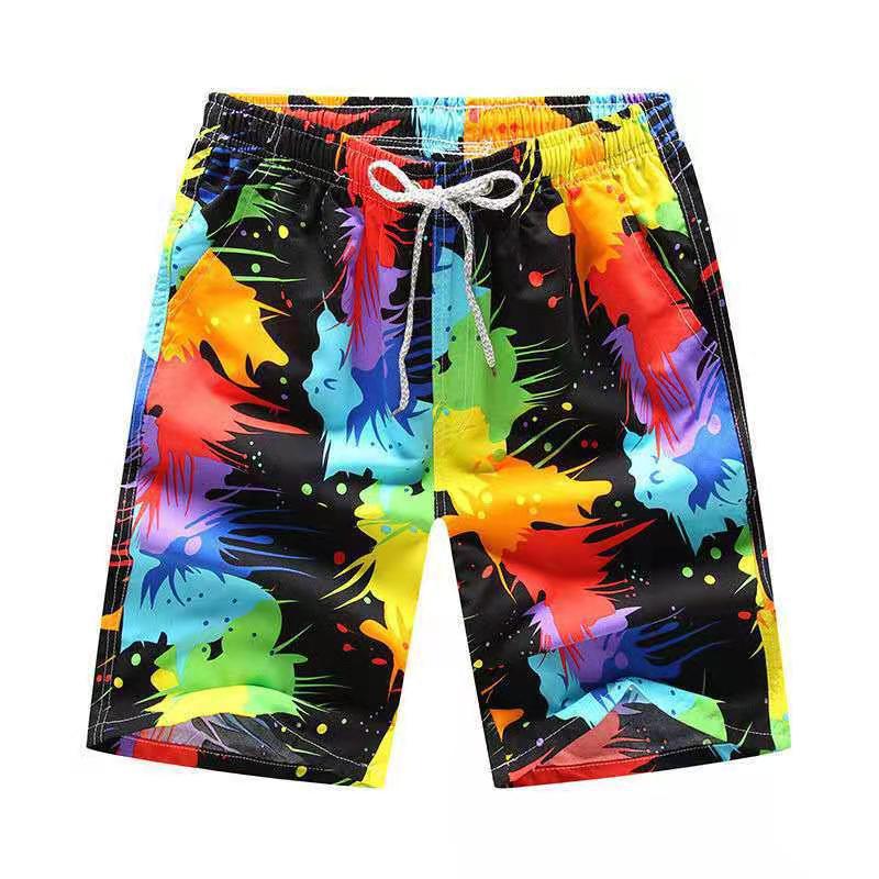 Five-minute dry beach pants Men’s printed loose couple shorts