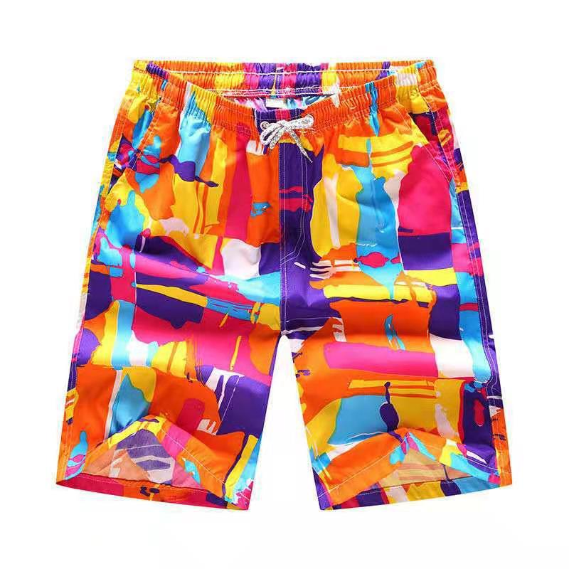 Five-minute dry beach pants Men’s printed loose couple shorts