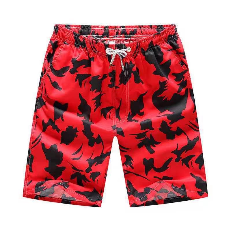 Five-minute dry beach pants Men’s printed loose couple shorts