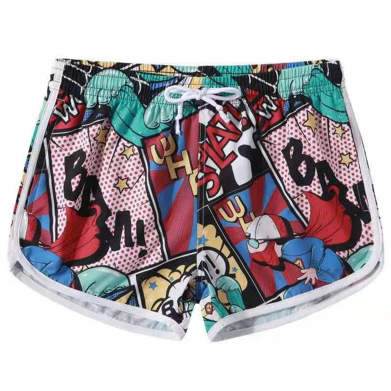 Five-minute dry beach pants Men’s printed loose couple shorts