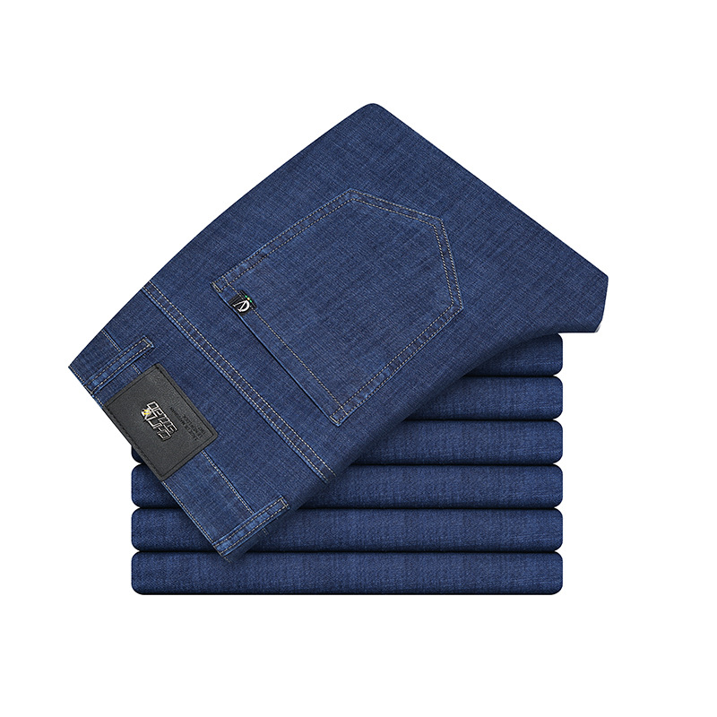 Jeans men’s ultra-thin loose casual men’s straight leg trousers