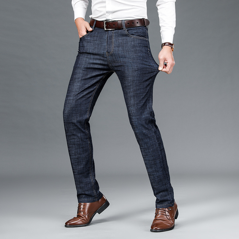Jeans men’s ultra-thin loose casual men’s straight leg trousers