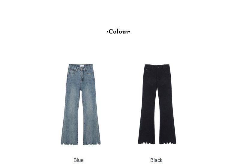 Slim pants with a retro design of cropped cropped jeans