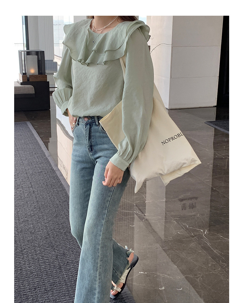 Slim pants with a retro design of cropped cropped jeans