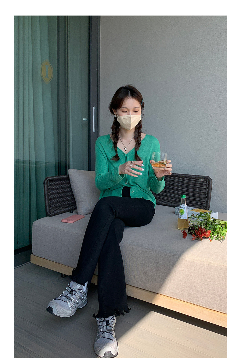 Slim pants with a retro design of cropped cropped jeans