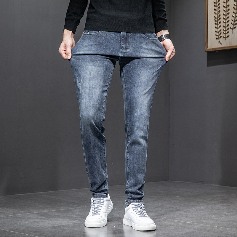 Slim stretch jeans for men youth men’s wear