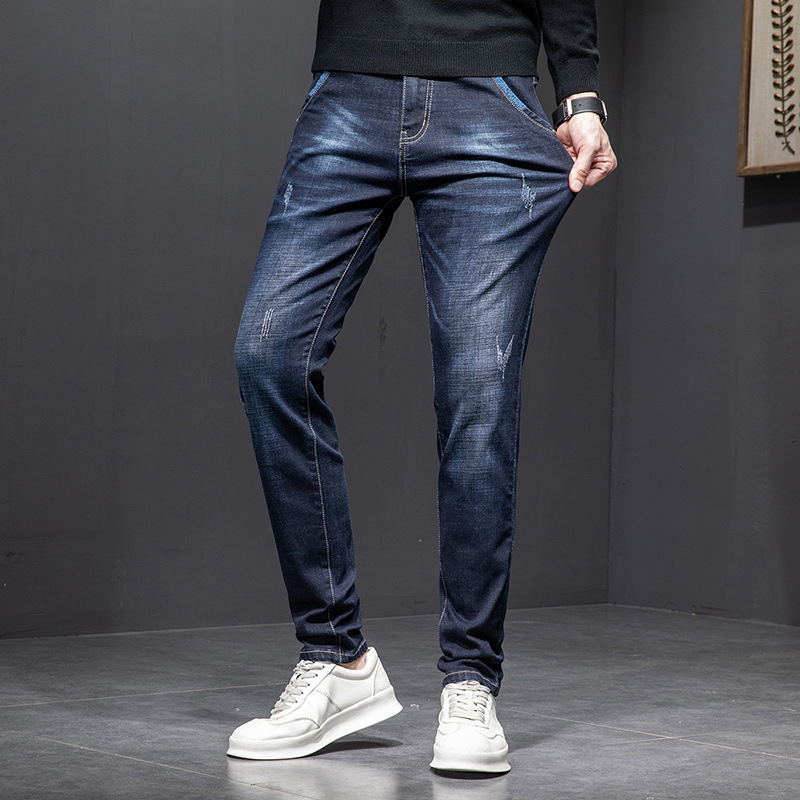 Slim stretch jeans for men youth men’s wear