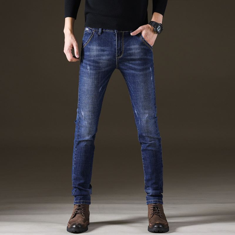 Slim stretch jeans for men youth men’s wear