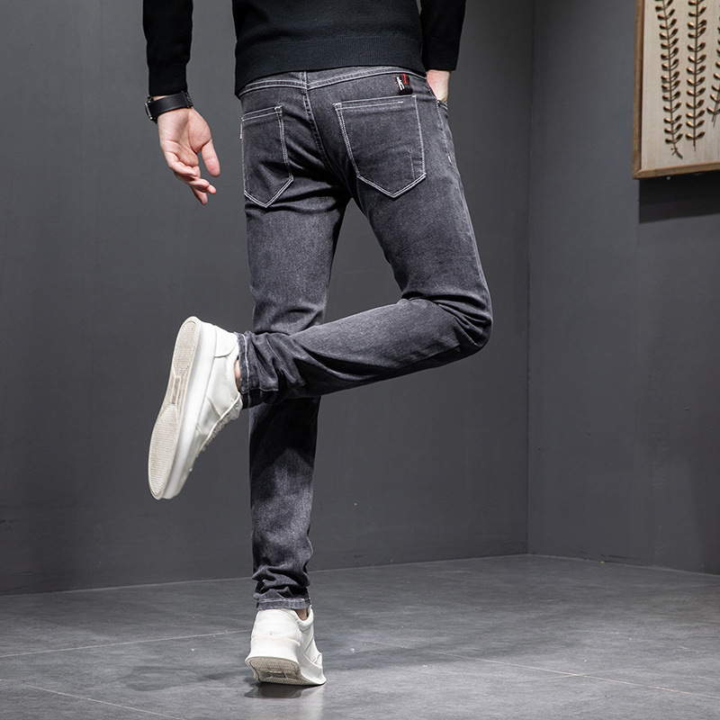 Slim stretch jeans for men youth men’s wear