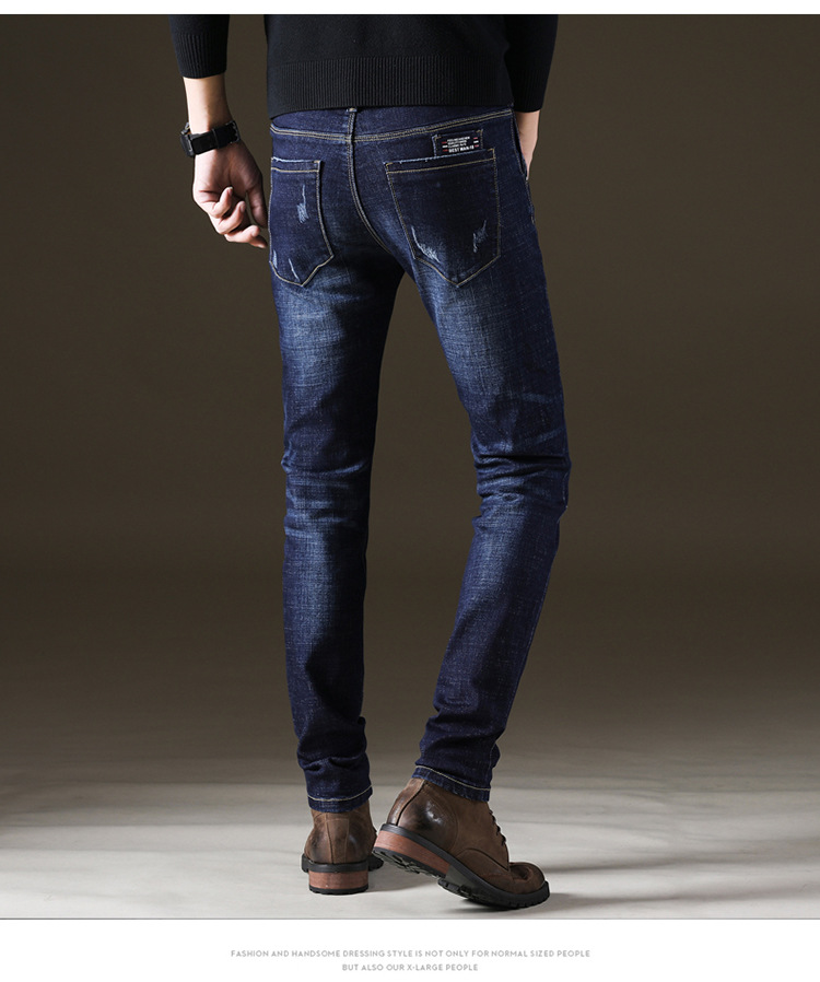 Slim stretch jeans for men youth men’s wear