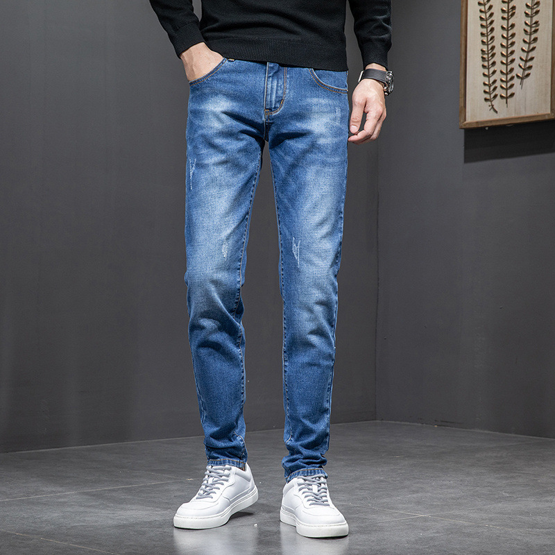 Slim stretch jeans for men youth men’s wear