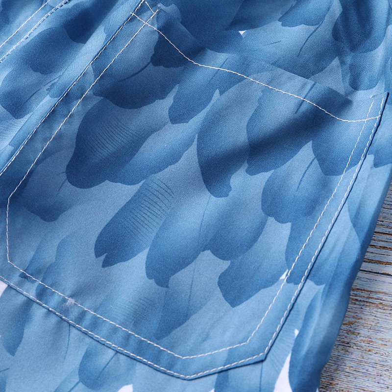 Thermal sublimation wear resistant men’s beach pants blend casual shorts