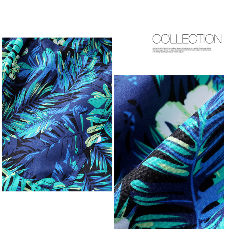 Thermal sublimation wear resistant men’s beach pants blend casual shorts